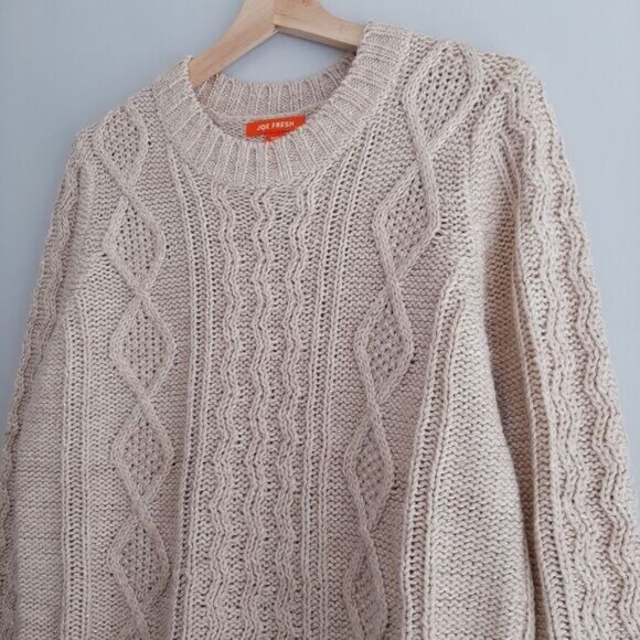 Joe Fresh Cream Cable Knit Sweater - Picture 6 of 12